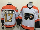 Philadelphia Flyers #17 Wayne Simmonds 50TH Patch White-Golden Stitched NHL Jersey,baseball caps,new era cap wholesale,wholesale hats