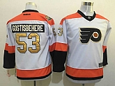 Youth Philadelphia Flyers #53 Shayne Gostisbehere 50TH Patch White-Golden Stitched NHL Jersey,baseball caps,new era cap wholesale,wholesale hats