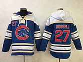 Chicago Cubs #27 Addison Russell Blue Stitched MLB Hoodie,baseball caps,new era cap wholesale,wholesale hats
