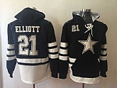Dallas Cowboys #21 Ezekiel Elliott Navy Blue Stitched NFL Hoodie,baseball caps,new era cap wholesale,wholesale hats