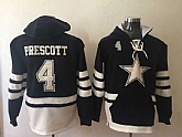 Dallas Cowboys #4 Dak Prescott Navy Blue Stitched NFL Hoodie,baseball caps,new era cap wholesale,wholesale hats