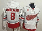 Detroit Red Wings #8 Justin Abdelkader White 1917-2017 100th Anniversary Stitched NHL Hoodie,baseball caps,new era cap wholesale,wholesale hats