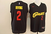 Nike Cleveland Cavaliers #2 Kyrie Irving Throwback Black With Red Swingman Stitched NBA Jersey,baseball caps,new era cap wholesale,wholesale hats