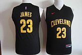Nike Cleveland Cavaliers #23 LeBron James Black-Yellow Swingman Stitched NBA Jersey,baseball caps,new era cap wholesale,wholesale hats