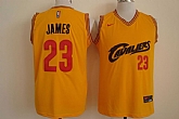 Nike Cleveland Cavaliers #23 LeBron James Throwback Golden With Red Swingman Stitched NBA Jersey,baseball caps,new era cap wholesale,wholesale hats