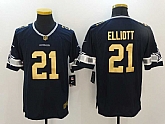 Nike Limited Dallas Cowboys #21 Ezekiel Elliott Navy Blue With Golden Men's Stitched Jersey,baseball caps,new era cap wholesale,wholesale hats