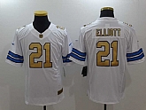 Nike Limited Dallas Cowboys #21 Ezekiel Elliott White Men's NFL Golden Stitched Jersey,baseball caps,new era cap wholesale,wholesale hats
