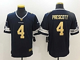 Nike Limited Dallas Cowboys #4 Dak Prescott Navy Blue With Golden Men's Stitched Jersey,baseball caps,new era cap wholesale,wholesale hats