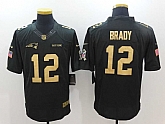 Nike Limited New England Patriots #12 Tom Brady Anthracite Salute To Service Black-Golden Stitched Jersey,baseball caps,new era cap wholesale,wholesale hats