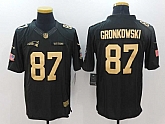 Nike Limited New England Patriots #87 Rob Gronkowski Anthracite Salute To Service Black-Golden Stitched Jersey,baseball caps,new era cap wholesale,wholesale hats