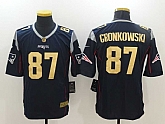 Nike Limited New England Patriots #87 Rob Gronkowski Navy Blue With Golden Men's Stitched Jersey,baseball caps,new era cap wholesale,wholesale hats
