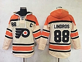 Philadelphia Flyers #88 Eric Lindros Cream Stitched NHL Hoodie,baseball caps,new era cap wholesale,wholesale hats