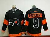 Philadelphia Flyers #9 Provorov Black 2017 Stadium Series Stitched NHL Jersey,baseball caps,new era cap wholesale,wholesale hats