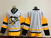 Pittsburgh Penguins Blank CCM Throwback White-Yellow Stitched NHL Jersey,baseball caps,new era cap wholesale,wholesale hats