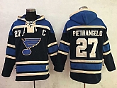 St. Louis Blues #27 Alex Pietrangelo Black Stitched NHL Hoodie,baseball caps,new era cap wholesale,wholesale hats