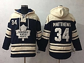 Toronto Maple Leafs #34 Auston Matthews Navy Blue Stitched NHL Hoodie,baseball caps,new era cap wholesale,wholesale hats