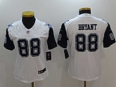Women Limited Nike Dallas Cowboys #88 Dez Bryant White Stitched NFL Rush Jersey,baseball caps,new era cap wholesale,wholesale hats