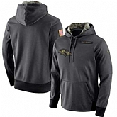 Customized Men & Women & Youth Nike Baltimore Ravens Anthracite Salute to Service Stitched NFL Hoodie,baseball caps,new era cap wholesale,wholesale hats
