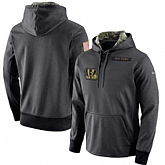 Customized Men & Women & Youth Nike Cincinnati Bengals Anthracite Salute to Service Stitched NFL Hoodie,baseball caps,new era cap wholesale,wholesale hats