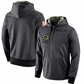 Customized Men & Women & Youth Nike Green Bay Packers Anthracite Salute to Service Stitched NFL Hoodie,baseball caps,new era cap wholesale,wholesale hats