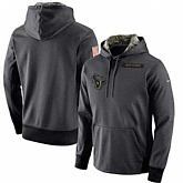 Customized Men & Women & Youth Nike Houston Texans Anthracite Salute to Service Stitched NFL Hoodie,baseball caps,new era cap wholesale,wholesale hats