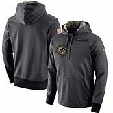 Customized Men & Women & Youth Nike Miami Dolphins Anthracite Salute to Service Stitched NFL Hoodie,baseball caps,new era cap wholesale,wholesale hats