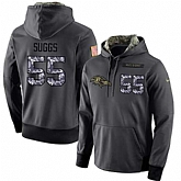 Glued Nike Baltimore Ravens #55 Terrell Suggs Men's Anthracite Salute to Service Player Performance Hoodie,baseball caps,new era cap wholesale,wholesale hats