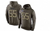 Glued Nike Buffalo Bills #55 Jerry Hughes Olive Green Salute To Service Men's Pullover Hoodie,baseball caps,new era cap wholesale,wholesale hats