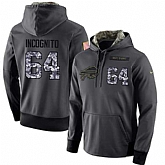 Glued Nike Buffalo Bills #64 Richie Incognito Men's Anthracite Salute to Service Player Performance Hoodie,baseball caps,new era cap wholesale,wholesale hats