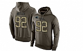 Glued Nike Carolina Panthers #92 Vernon Butler Olive Green Salute To Service Men's Pullover Hoodie,baseball caps,new era cap wholesale,wholesale hats