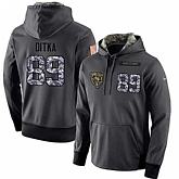Glued Nike Chicago Bears #89 Mike Ditka Men's Anthracite Salute to Service Player Performance Hoodie,baseball caps,new era cap wholesale,wholesale hats