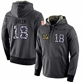 Glued Nike Cincinnati Bengals #18 A.J. Green Men's Anthracite Salute to Service Player Performance Hoodie,baseball caps,new era cap wholesale,wholesale hats