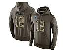 Glued Nike Dallas Cowboys #12 Roger Staubach Olive Green Salute To Service Men's Pullover Hoodie,baseball caps,new era cap wholesale,wholesale hats