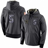 Glued Nike Dallas Cowboys #5 Dan Bailey Men's Anthracite Salute to Service Player Performance Hoodie,baseball caps,new era cap wholesale,wholesale hats