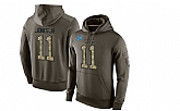 Glued Nike Detroit Lions #11 Marvin Jones Jr. Olive Green Salute To Service Men's Pullover Hoodie,baseball caps,new era cap wholesale,wholesale hats