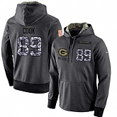 Glued Nike Green Bay Packers #89 Jared Cook Men's Anthracite Salute to Service Player Performance Hoodie,baseball caps,new era cap wholesale,wholesale hats
