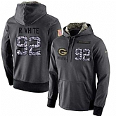 Glued Nike Green Bay Packers #92 Reggie White Men's Anthracite Salute to Service Player Performance Hoodie,baseball caps,new era cap wholesale,wholesale hats