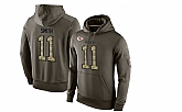 Glued Nike Kansas City Chiefs #11 Alex Smith Olive Green Salute To Service Men's Pullover Hoodie,baseball caps,new era cap wholesale,wholesale hats