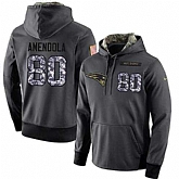 Glued Nike New England Patriots #80 Danny Amendola Men's Anthracite Salute to Service Player Performance Hoodie,baseball caps,new era cap wholesale,wholesale hats