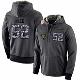 Glued Nike Oakland Raiders #52 Khalil Mack Men's Anthracite Salute to Service Player Performance Hoodie,baseball caps,new era cap wholesale,wholesale hats