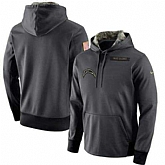 Glued Nike San Diego Chargers Men's Anthracite Salute to Service Pullover Hoodie,baseball caps,new era cap wholesale,wholesale hats