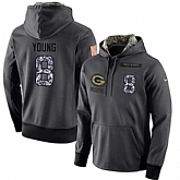 Glued Nike San Francisco 49ers #8 Steve Young Men's Anthracite Salute to Service Player Performance Hoodie,baseball caps,new era cap wholesale,wholesale hats