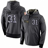 Glued Nike Seattle Seahawks #31 Kam Chancellor Men's Anthracite Salute to Service Player Performance Hoodie,baseball caps,new era cap wholesale,wholesale hats