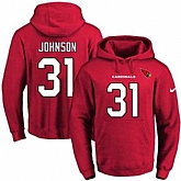 Printed Nike Arizona Cardinals #31 David Johnson Red Name & Number Men's Pullover Hoodie,baseball caps,new era cap wholesale,wholesale hats