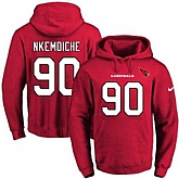 Printed Nike Arizona Cardinals #90 Robert Nkemdiche Red Name & Number Men's Pullover Hoodie,baseball caps,new era cap wholesale,wholesale hats