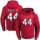 Printed Nike Atlanta Falcons #44 Vic Beasley Jr Red Name & Number Men's Pullover Hoodie,baseball caps,new era cap wholesale,wholesale hats