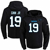 Printed Nike Carolina Panthers #19 Tedd Ginn Jr Black Name & Number Men's Pullover Hoodie,baseball caps,new era cap wholesale,wholesale hats
