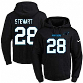 Printed Nike Carolina Panthers #28 Jonathan Stewart Black Name & Number Men's Pullover Hoodie,baseball caps,new era cap wholesale,wholesale hats