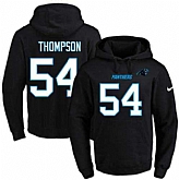 Printed Nike Carolina Panthers #54 Shaq Thompson Black Name & Number Men's Pullover Hoodie,baseball caps,new era cap wholesale,wholesale hats