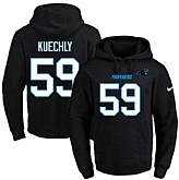 Printed Nike Carolina Panthers #59 Luke Kuechly Black Name & Number Men's Pullover Hoodie,baseball caps,new era cap wholesale,wholesale hats